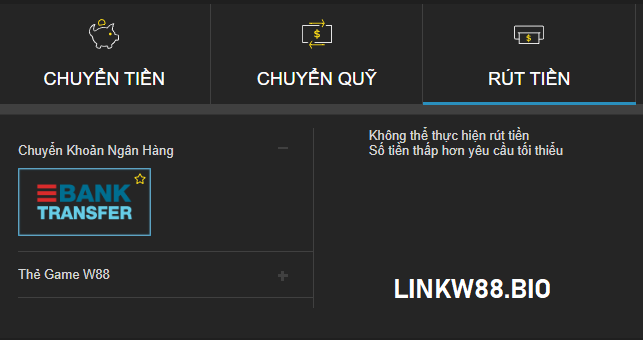 Điền thông tin rút tiền